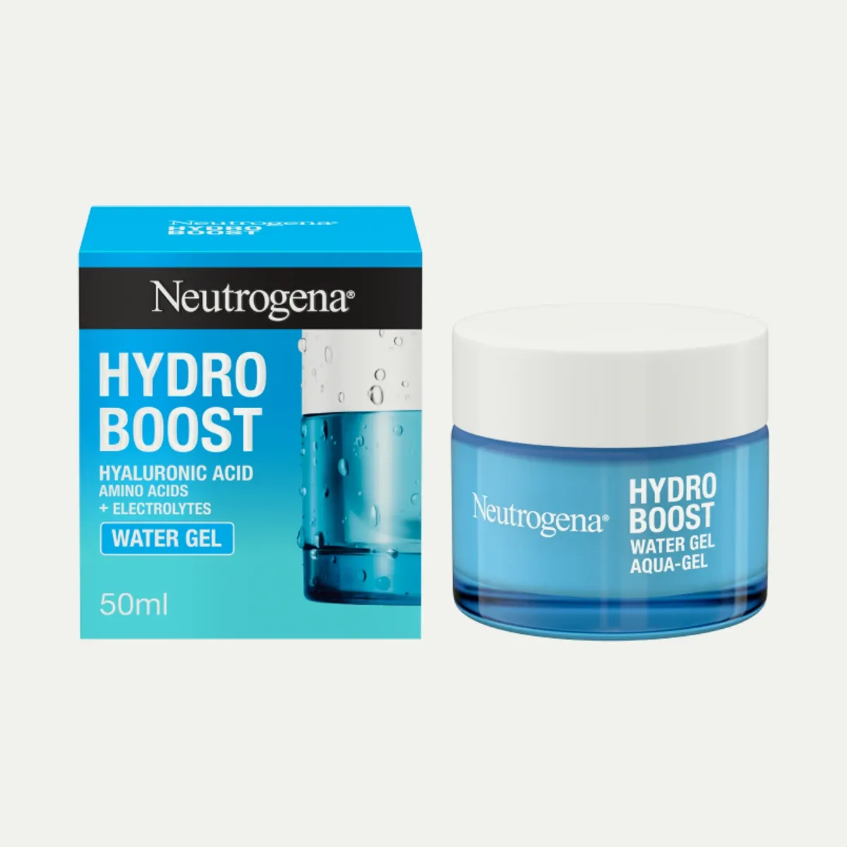 Neutrogena Hydro Boost Water Gel, 50 ml jar and carton, view 2